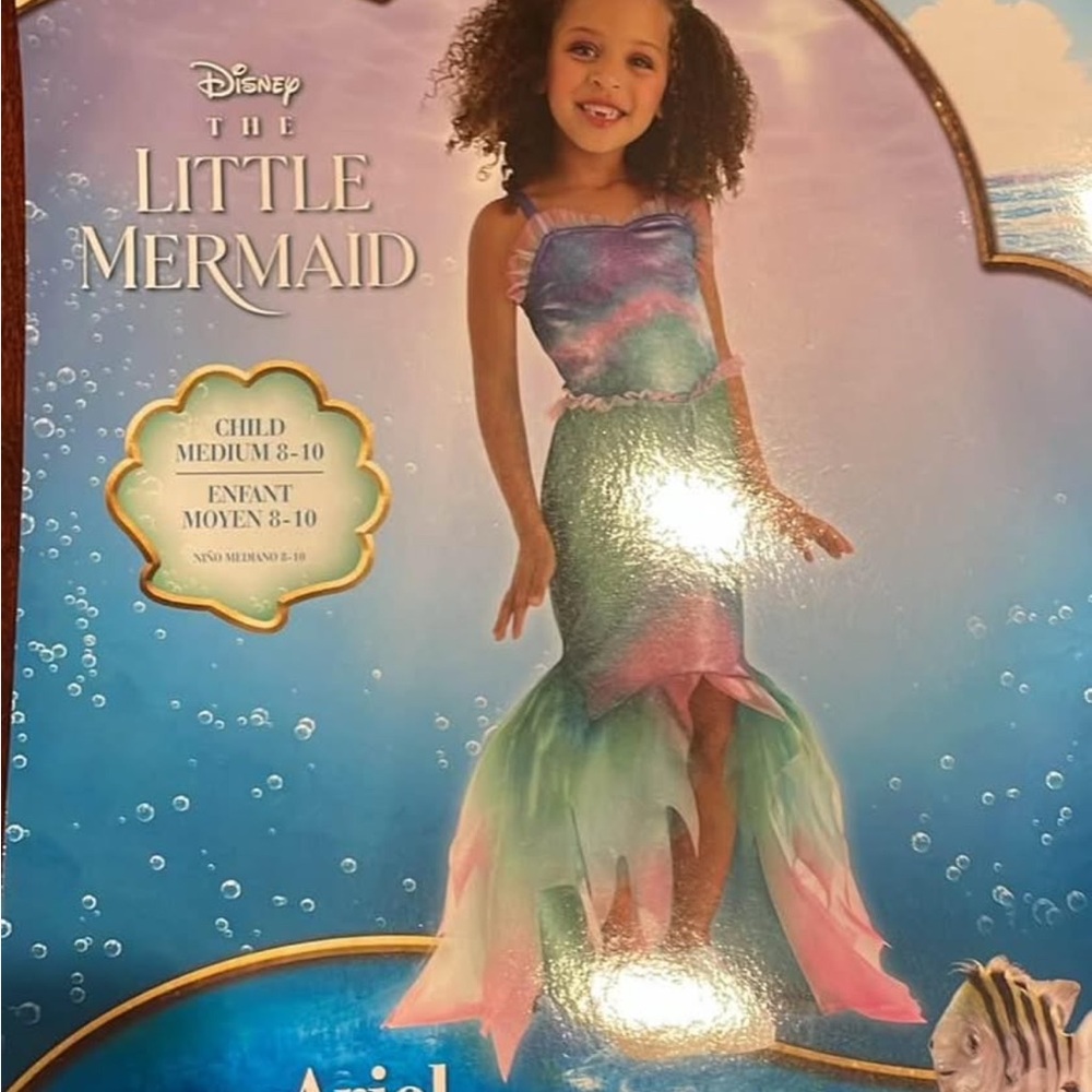 Spirit of Halloween Disney Little Mermaid Costume Girls 8-10